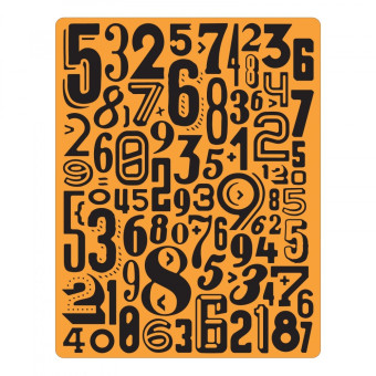 SIZZIX ПАПКИ ЗА РЕЛЕФ - NUMERIC