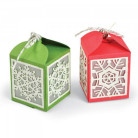SIZZIX THINLITS ЩАНЦИ ЗА ИЗРЯЗВАНЕ - SNOWFLAKE FAVOR BOX