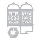 SIZZIX THINLITS ЩАНЦИ ЗА ИЗРЯЗВАНЕ - SNOWFLAKE FAVOR BOX