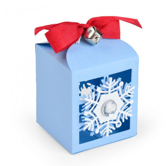 SIZZIX THINLITS ЩАНЦИ ЗА ИЗРЯЗВАНЕ - SNOWFLAKE FAVOR BOX