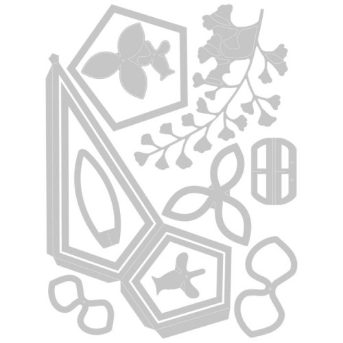 SIZZIX THINLITS ЩАНЦИ ЗА ИЗРЯЗВАНЕ - TEARDROP TERRARIUM