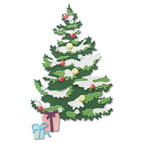 SIZZIX THINLITS ЩАНЦИ ЗА ИЗРЯЗВАНЕ - LAYERED CHRISTMAS TREE