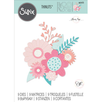 SIZZIX THINLITS DIES FOR CUTTING - BOLD FLOWERS