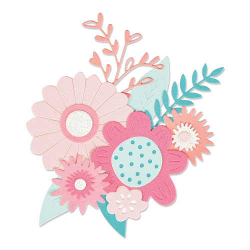 SIZZIX THINLITS ЩАНЦИ ЗА ИЗРЯЗВАНЕ - BOLD FLOWERS