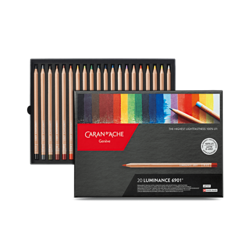 CARAN D'ACHE LUMINANCE COLOR PENCILS SET 20 PCS
