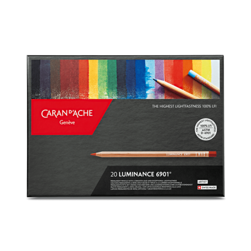 CARAN D'ACHE LUMINANCE COLOR PENCILS SET 20 PCS