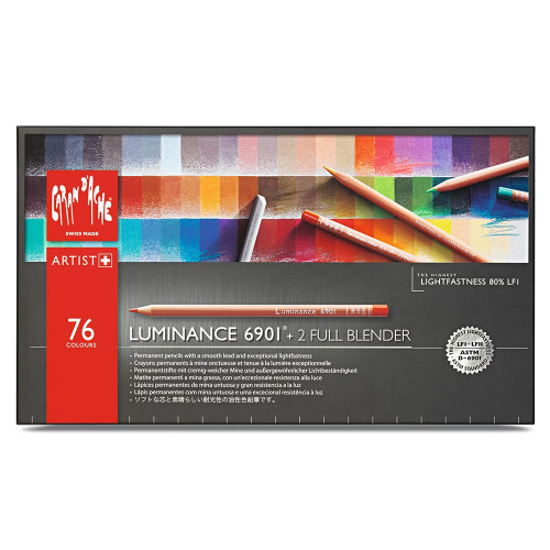 CARAN D'ACHE ЦВЕТНИ МОЛИВИ LUMINANCE КОМПЛЕКТ 76 ЦВ