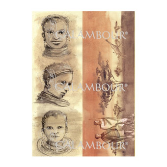 CALAMBOUR DECOUPAGE PAPER 48/33 CM - MSK 8