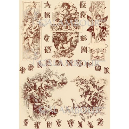 CALAMBOUR ДЕКУПАЖНА ХАРТИЯ 42,5/30,4 СМ - DGR 255
