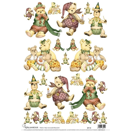 CALAMBOUR DECOUPAGE PAPER 48/33 CM - RP 74