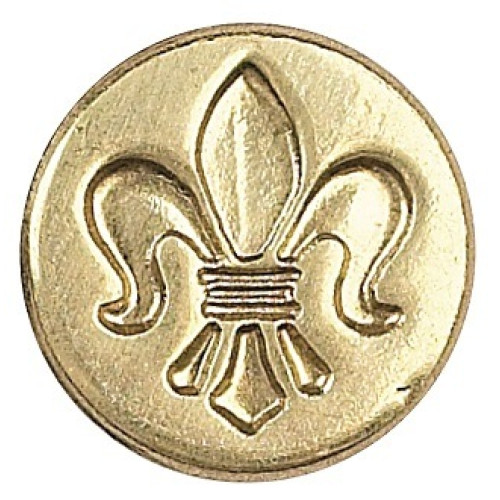 MANUSCRIPT DECORATIVE BRASS SEAL COIN MSH727FLE
