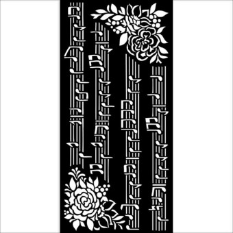 STAMPERIA MEDIA STENCIL - ШАБЛОН 12 Х 25 СМ - KSTDL73