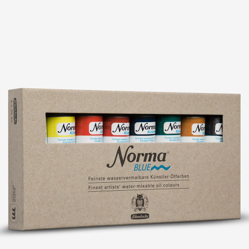 SCHMINCKE NORMA BLUE OIL PAINT SET, 8 X 35 ML