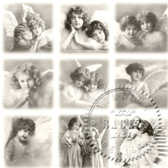 SAGEN VINTAGE NAPKINS FOR DECOUPAGE 33/33 CM - 80001