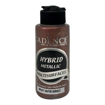 CADENCE АКРИЛНА БОЯ METALLIC HYBRID 120 МЛ - ANTIQUE RED 817