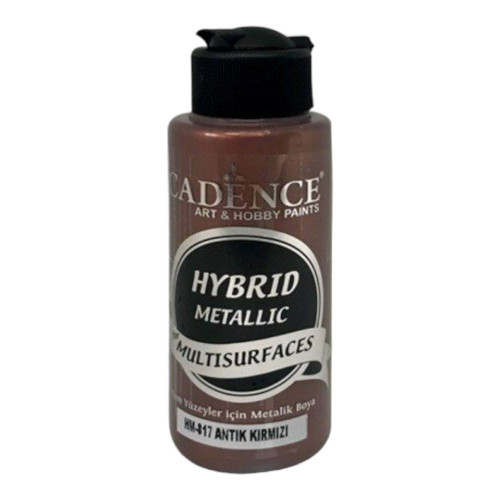 CADENCE АКРИЛНА БОЯ METALLIC HYBRID 120 МЛ - ANTIQUE RED 817