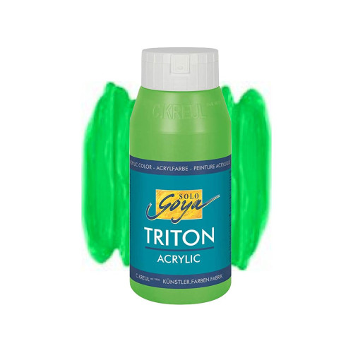 SOLO GOYA АКРИЛНА БОЯ TRITON 750 МЛ. - YELLOWISH GREEN 17022