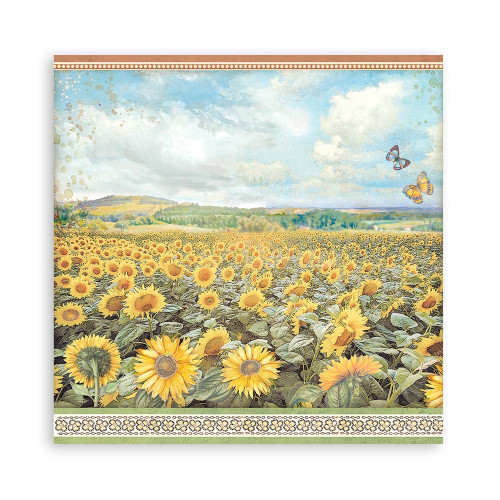 STAMPERIA SUNFLOWER ДИЗАЙНЕРСКО БЛОКЧЕ 20,3/20,3 СМ - SBBS83