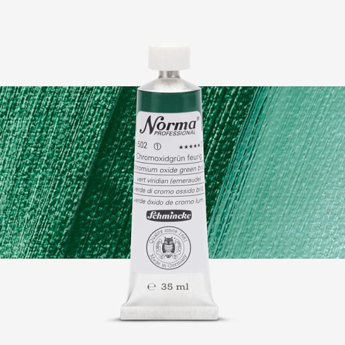 SCHMINCKE OIL PAINT NORMA PROF 35 ML CHROM OXI GREEN BRILL