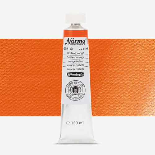 SCHMINCKE OIL PAINT NORMA PROFESSIONAL 120 ML BRILLIANT ORANGE