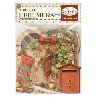 STAMPERIA SILENT NIGHT EPHEMERA САМОЗАЛЕПВАЩИ КАРТОНЕНИ ФИГУРКИ - DFLCT88