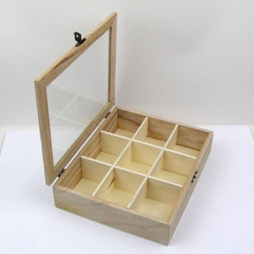 NEWART WOODEN BOX 22/18/5 CM - AS-WB52 - GR037