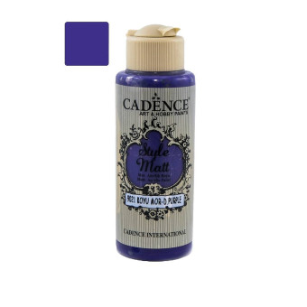 CADENCE АКРИЛНА БОЯ STYLE MATT 120 МЛ. - DARK PURPLE 9021