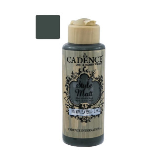 CADENCE АКРИЛНА БОЯ STYLE MATT 120МЛ - DARK HAZEL GREEN 9053