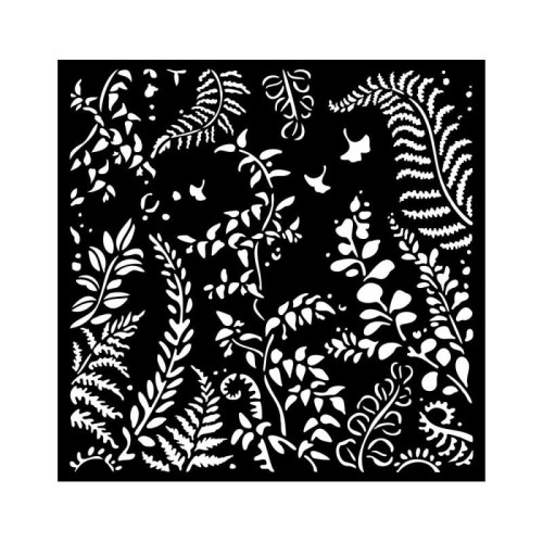 STAMPERIA WOODLAND MEDIA STENCIL ШАБЛОН 18Х18 СМ KSTDQ-90