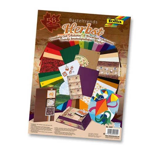 FOLIA DECORATION SET 58 PARTS - AUTUMN