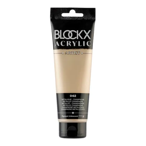 BLOCKX АКРИЛНА БОЯ METALLIC CHAMPAGNE 120ML 60042BXC
