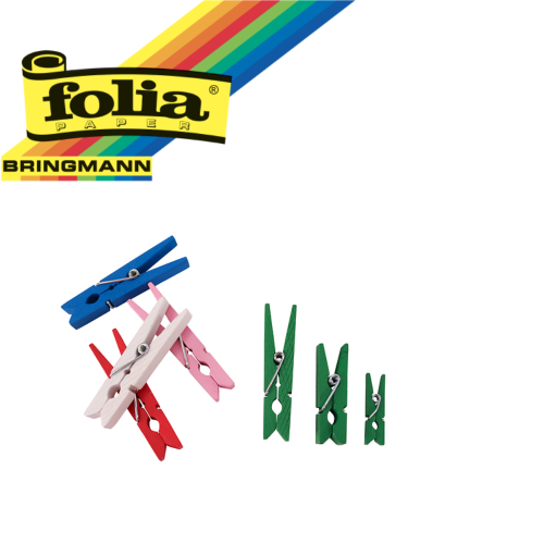 FOLIA ДЪРВЕНИ ЩИПКИ ЗА ДЕКОРАЦИЯ 2.5 СМ ЦВЕТНИ
