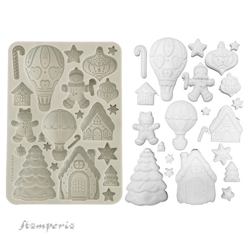 STAMPERIA CANDY CHRISTMAS СИЛИКОНОВ МОЛД KACMA583