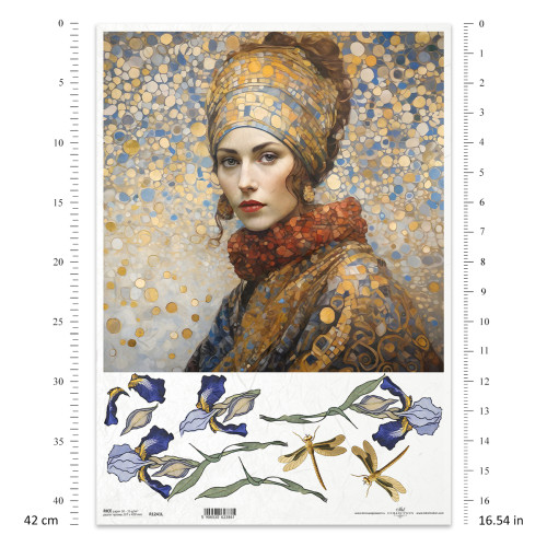 ITD COLLECTION ДЕКУПАЖНА ОРИЗОВА ХАРТИЯ А3 - R1241L