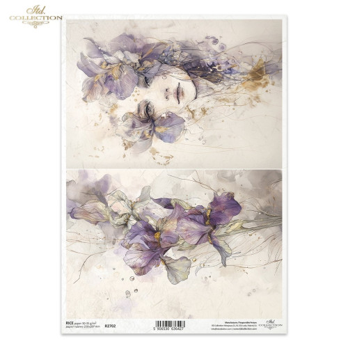 ITD COLLECTION DECOUPAGE RICE PAPER A4 - R2702