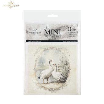 ITD COLLECTION MINI RICE PAPER SET 6PCS 14.8X14.8CM - RSM162