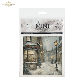 ITD COLLECTION MINI RICE PAPER SET 6PCS 14.8X14.8CM - RSM190