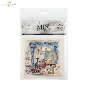 ITD COLLECTION MINI RICE PAPER SET 6PCS 14.8X14.8CM - RSM192