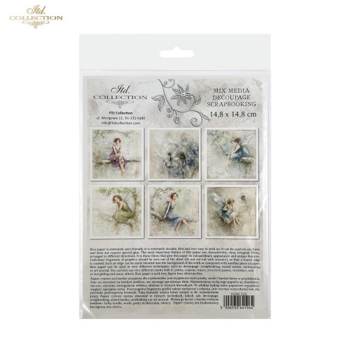 ITD COLLECTION MINI RICE PAPER К-КТ 6БР 14.8X14.8CM - RSM226