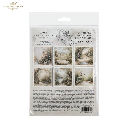 ITD COLLECTION MINI RICE PAPER К-КТ 6БР 14.8X14.8CM - RSM239