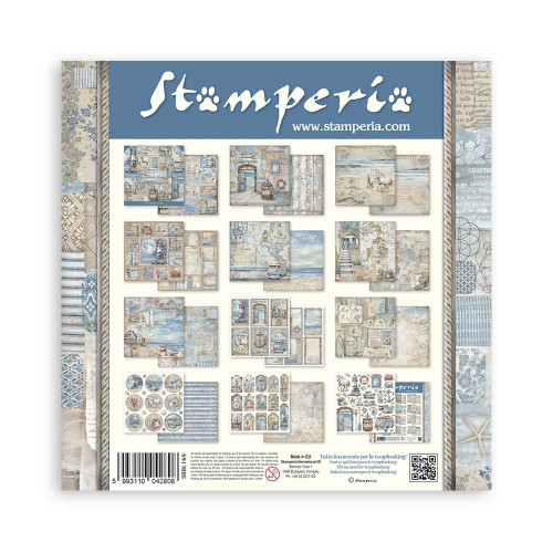 STAMPERIA SILENT SEA BLOCK OF PAPER 30.5/30.5CM-SBBL169