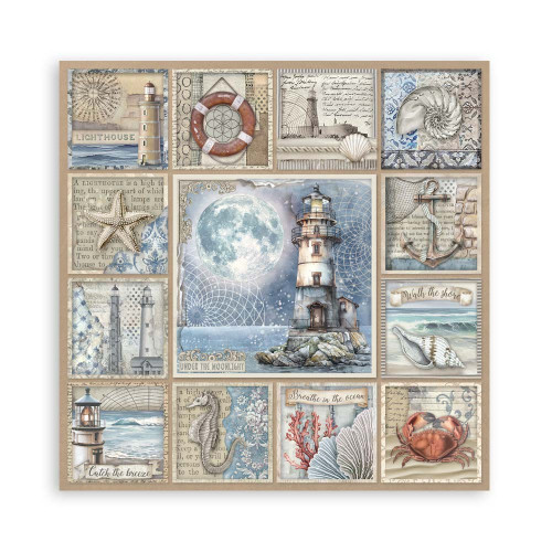 STAMPERIA SILENT SEA BLOCK OF PAPER 30.5/30.5CM-SBBL169