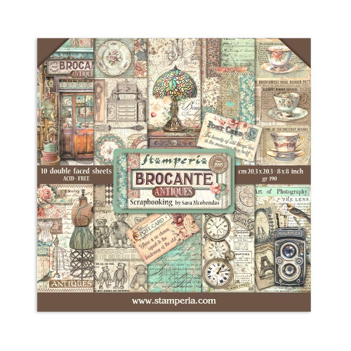 STAMPERIA BROCANTE БЛОКЧЕ 20,3/20,3 СМ -SBBS100