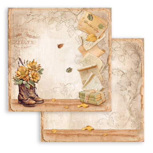 STAMPERIA BLOCK DESIGNER PAPER 20.3/20.3 CM - SBBS114