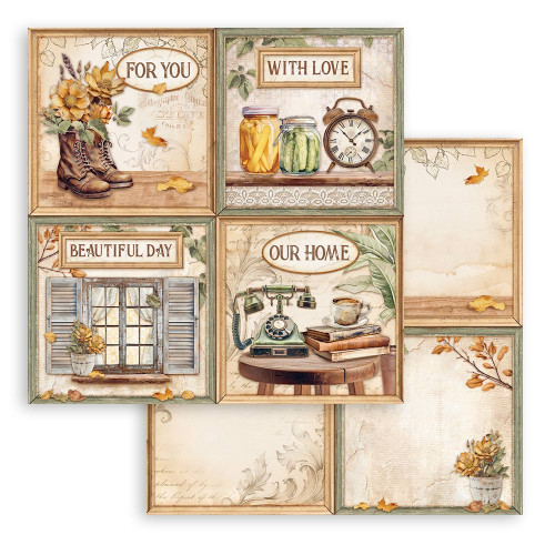 STAMPERIA BLOCK DESIGNER PAPER 20.3/20.3 CM - SBBS114