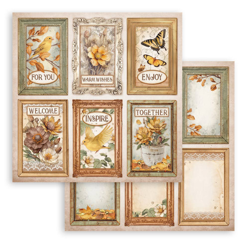 STAMPERIA BLOCK DESIGNER PAPER 20.3/20.3 CM - SBBS114