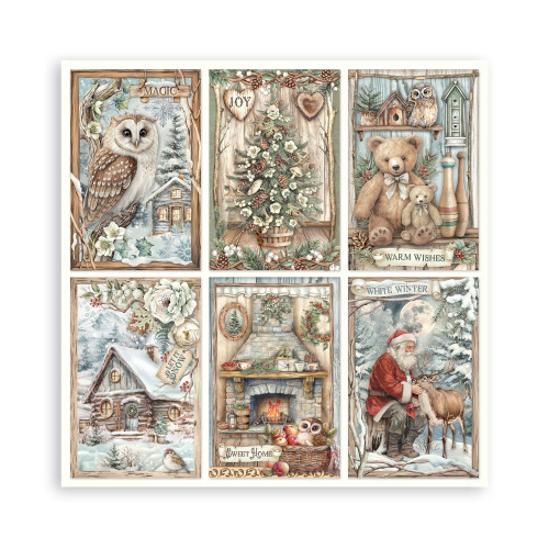 STAMPERIA THE OWL'S HOUSE BLOCK 20.3/20.3 CM -SBBSXB16