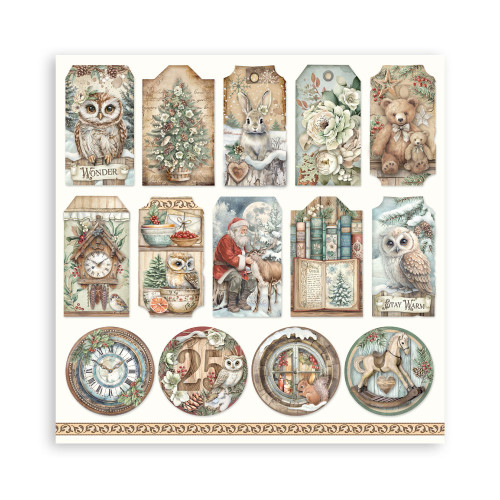 STAMPERIA THE OWL'S HOUSE BLOCK 20.3/20.3 CM -SBBSXB16