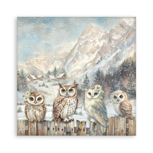 STAMPERIA THE OWL'S HOUSE BLOCK 20.3/20.3 CM -SBBSXB16