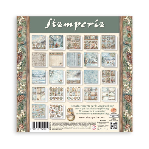STAMPERIA THE OWL'S HOUSE BLOCK 20.3/20.3 CM -SBBSXB16
